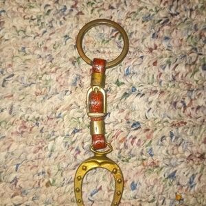 Vintage lucky horseshoe keychain